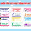 Nhãn Tên Vải Hoạt Hình