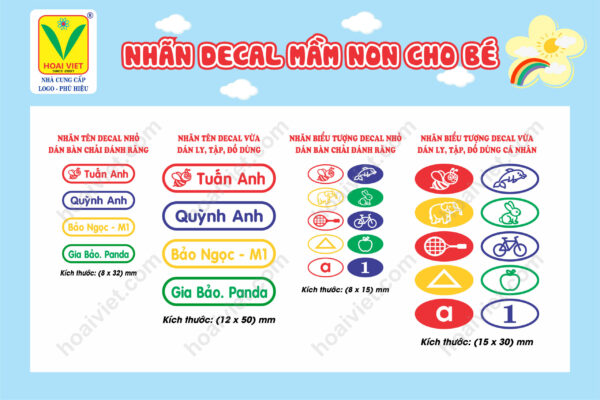 Nhãn Tên Decal