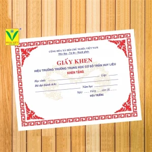 Giấy khen THCS 03