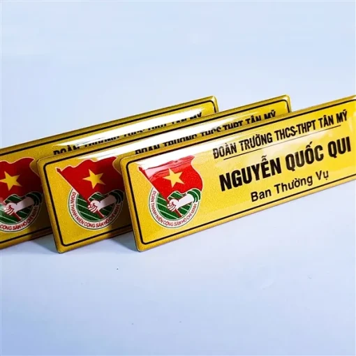 Thẻ tên inox đổ keo 03