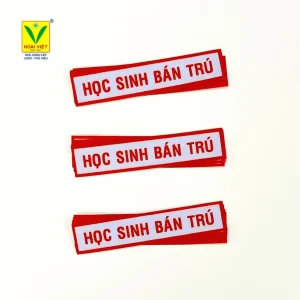 Bảng tên vải keo ủi