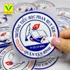 Logo trường học in pet chuyển nhiệt
