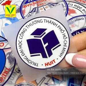 Logo trường học in pet chuyển nhiệt