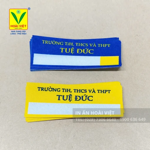 Phù hiệu nhận diện theo logo trường 4 Phù hiệu học sinh nhận diện