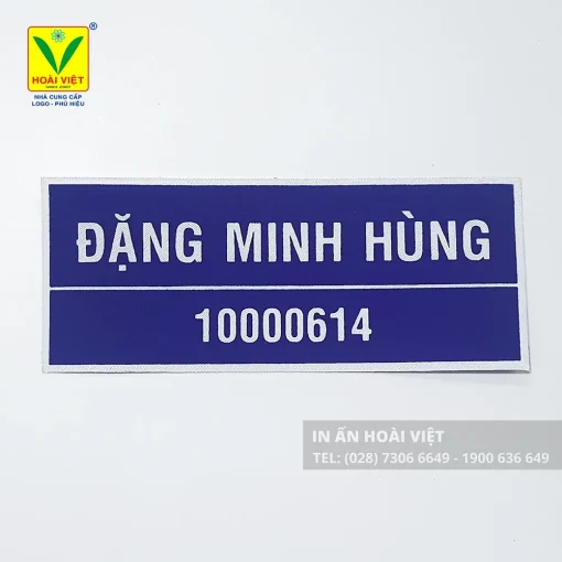 Nhãn tên vải ủi cho công ty 11 Dán nhãn tên vải ủi lên áo bằng bàn ủi nhiệt dễ dàng và chắc chắn