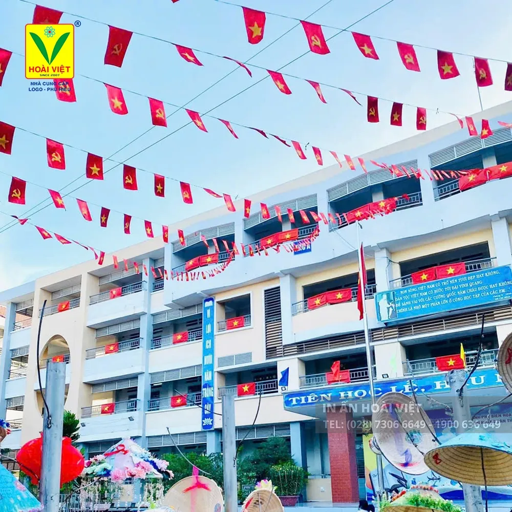 Cờ dây 3 Cờ dây - Vật phẩm trang trí trong các sự kiện, chuyên nghiệp, lịch lãm
