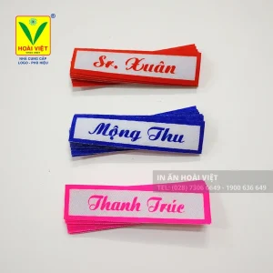 Mẫu nhãn tên Soeur (Sr) đơn giản, tinh tế cho các dòng tu nữ