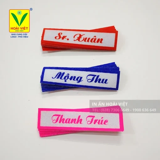 Nhãn tên Soeur - Nhãn tên giáo xứ 14 Mẫu nhãn tên Soeur (Sr) đơn giản, tinh tế cho các dòng tu nữ