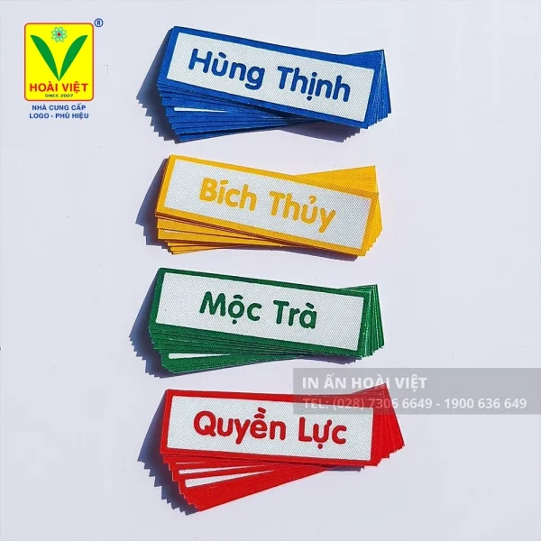 Nhãn tên vải ủi – Giúp trẻ tự quản lý đồ dùng cá nhân dễ dàng