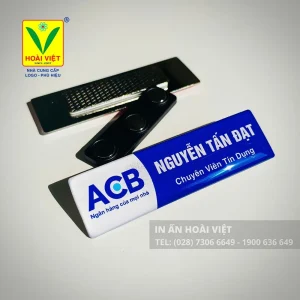 Bộ sưu tập các mẫu thẻ tên kim loại đeo áo In Ấn Hoài Việt sản xuất