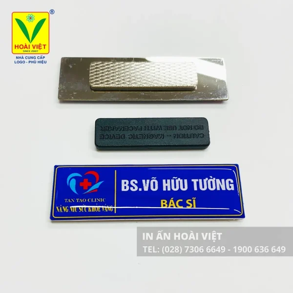 Thẻ tên kim loại đeo áo dành cho cán bộ, quản lý, hội thảo sự kiện